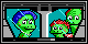 Cosmo and his parents inside their spaceship