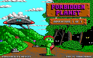 Original Forbidden Planet Episode 1 title screen